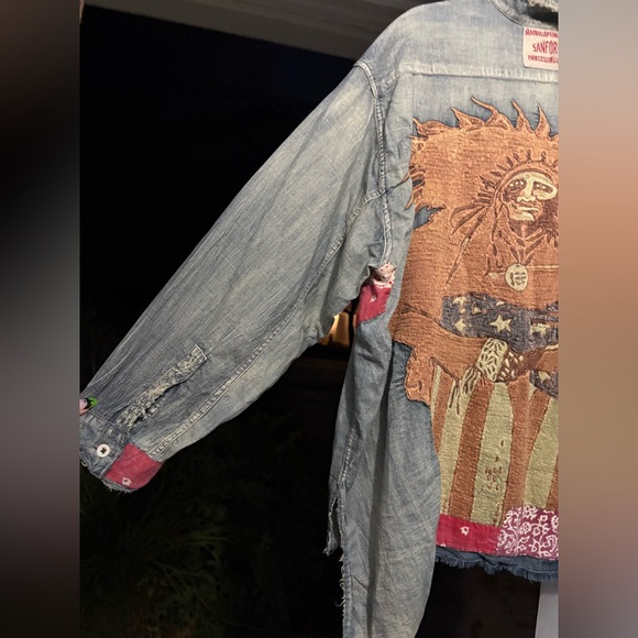 🦄SOLD! Magnolia Pearl Denim American Indian Adison Workshirt! NWT! 🦄 - Picture 8 of 12